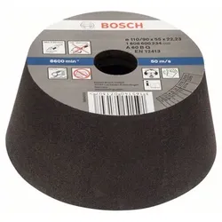 Schleiftopf, konisch-Metall/Guss 90mm, 110mm, 55mm, 60 (1608600234)