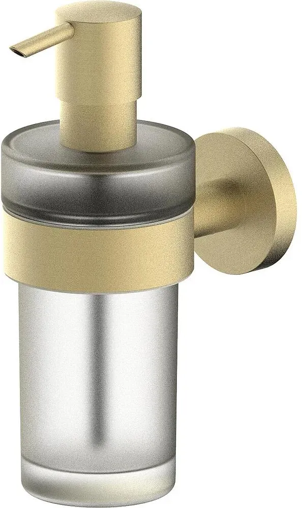 Seifenspender Eldrid mit Wandhalter Messing Farbe Hellbronze