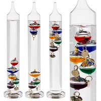 Galileo Thermometer Glas Galileo-Thermometer Deluxe 18 - 26 °C Galilei Celsius