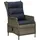 vidaXL Gartensessel 57 x 121 x 80 cm braun inkl. Auflage
