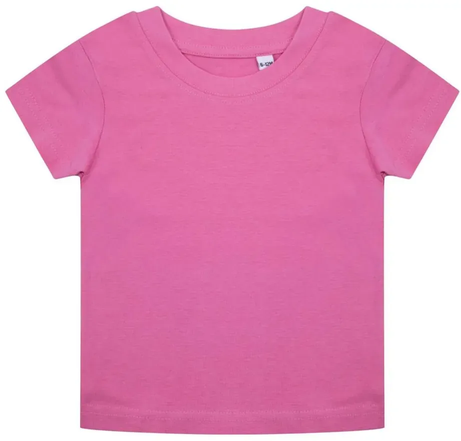 Larkwood Kinder Organic T-Shirt Baby-Shirt LW620 bright pink 18/24 months