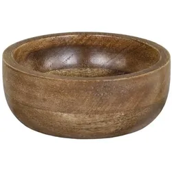 Chic Antique Tours Schüssel aus Holz mit Schnitzereien, H5/Ø12 cm natur