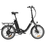 Verocraft VECOCRAFT E-Pax, Elektro Klappfahrrad, E-Foldy Bike, Farbe: schwarz