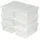 Tectake Schuhbox 33 x 23 x 12 cm 6-tlg. Transparent