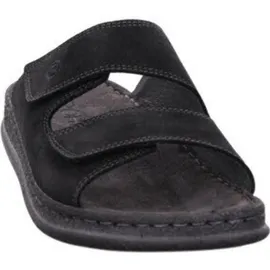 ROHDE Pantoletten Clogs Leder Klettverschluss Alassio 6240, Größe:43 EU, Farbe:Schwarz