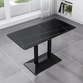 360Home Esszimmertisch 60 x 75 x 60 cm schwarz