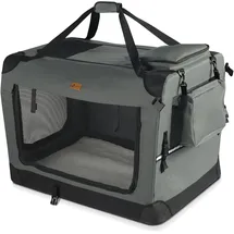 VOUNOT Hundebox faltbar 70 x 52 x 52 cm Grau
