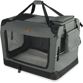 VOUNOT Hundebox faltbar 70 x 52 x 52 cm Grau