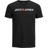 JACK & JONES Herren Rundhals T-Shirt JJECORP LOGO TEE«, bis Größe 6XL, schwarz