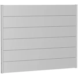 Biohort Wandpaneel für Sichtschutz 180 x 135 cm silber