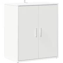 vidaXL Schuhschrank 60 x 70 x 35 cm weiß / weiß