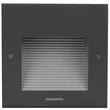 Brumberg LED Wandeinbauleuchte Aluminium quadratisch H/B 16/16cm IP65 2W schwarz