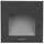 Brumberg LED Wandeinbauleuchte Aluminium quadratisch H/B 16/16cm IP65 2W schwarz