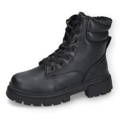 Schnürstiefel DOCKERS BY GERLI, Kinder, Gr. 41, schwarz, Lederimitat, modisch, Schuhe, Chunky Stiefel, Biker Boots Plateauboots mit Plateausohle