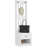 vidaXL Garderobenständer Sandens 45 x 40 x 159,5 cm Weiß