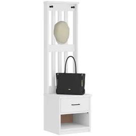 vidaXL Garderobenständer Sandens 45 x 40 x 159,5 cm Weiß
