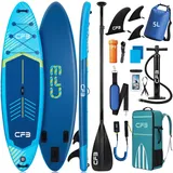 CFB SUP Board aufblasbar 320x84x15 cm, extra breit, Komplett Set