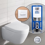 Villeroy & Boch Subway Komplett-SET Wand-Flachspül-WC mit neeos Vorwandelement,,