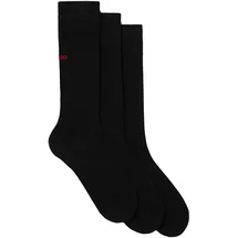 Hugo Socken, mit Label-Detail im 3er-Pack Modell UNI COLORS', Black, 39-42