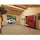 Palmako Garage Roger 19,0 + 33,2 m2 - 44 mm - mit Holztor - hellbraun tauchgrundiert