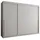 home collective Schwebetürenschrank 250 x 200 x 62 cm Weiß/Gold