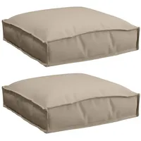 VidaXL Palettensitzkissen für den Sitz 2 Stk. Taupe 40x40x8