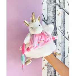 Doudou et Compagnie Einhorn 25 cm Rosa/Weiß