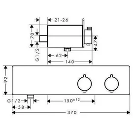 Hansgrohe ShowerTablet Brausethermostat 350 Aufputz (13102000)
