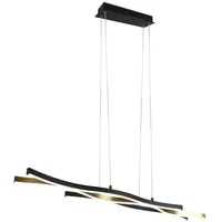 Trio Blaze 1-flg. 15,5 cm rund Messing matt