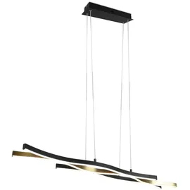 Trio Blaze 1-flg. 15,5 cm rund Messing matt