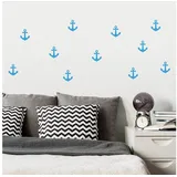 wall-art Wandtattoo »Anker Set«, selbstklebend, entfernbar, blau