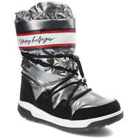 Silberne Schneeschuhe Tommy Hilfiger Modische Damenschuhe, 35