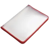 FolderSys Transparent-Portfolio, A3, rot, Folie matt, mit Textil-Reißverschluss