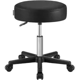 Songmics Drehhocker Kunstleder Schwarz
