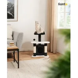 LIONTO Kratzbaum 65 cm schwarz/weiß