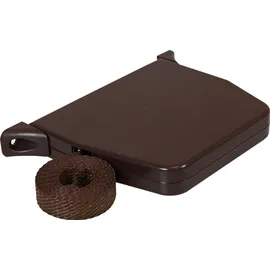 Inovatec 1 x INOVATEC Rollladen Aufschraubwickler Aufputz Gurtwickler Mini + 5 m Gurtband braun