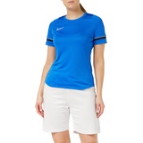Nike Academy 21 Training Top Vrouwen T Shirt, Royal Blue/White/Obsidian/White, XXS EU