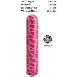 beau coeur - Mini-Vibrator Leo im Pop-Design, pink