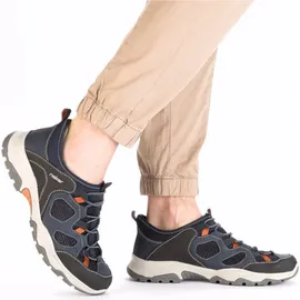 Rieker B8350-14 Herren Dunkelblau/Orange 45