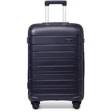 KONO 61 cm Leichter mittelgroßer Hartschalenkoffer 66L Reise-Handgepäck mit TSA-Schloss und 4 Spinner-Rädern (Marineblau), Navy, M(Medium 24Inch), Mittelgroßer Hartschalenkoffer