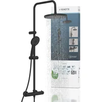 Schütte »ADRIA«, mit Thermostatarmatur, schwarz matt),