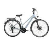 SIGN Trekkingrad, 24 Gang Shimano ALTUS RD-M310 Schaltwerk, für Damen grau 43 cm