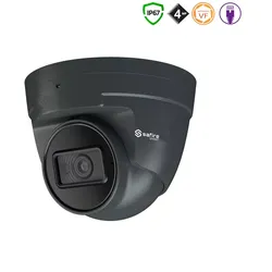 SAFIRE SMART 4MP IP Turret-Kamera Überwachungskamera Netzwerkkamera mit Motorzoom-Objektiv, grau