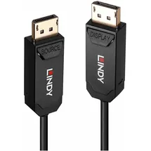 Lindy Fibre Optic Hybrid DisplayPort 2.0 Kabel 20 m Schwarz