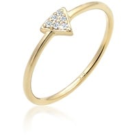 Elli DIAMONDS Dreieck Geo Diamanten (0.03 ct.) 375er Gelbgold Ringe Damen