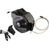 YERD Schlauchtrommel 25m Wasserschlauchaufroller Gartentrommel  Wandhalter 1/2" - Schwarz