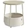 VASAGLE Beistelltisch rund Cremeweiß Spanplatte 45 x 45 x 51 cm