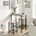 SoBuy Bartisch-Set mit 2 Hockern 80 x 50 x 87 cm Holzfarbe