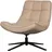 Woood Drehsessel Maudi Webstoff 74 x 84 x 86 cm Beige