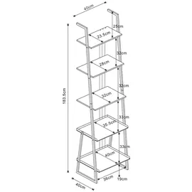 [en.casa] Schreibtisch Storfjord Schwarz